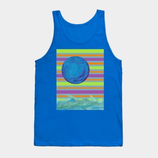 Moonrise Over a Cryogenic Ocean Tank Top